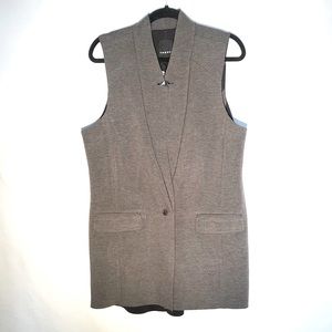 NWT - TROUVÉ Inverted Notch Collar Vest